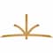 Ekena Millwork Davenport Rough Sawn Timber Gable Bracket, Western Red Cedar, 96"W x 44"H x 4"D x 4"F, 11/12 Pitch GBW096X44X0404DAV00RWR - alternate 1